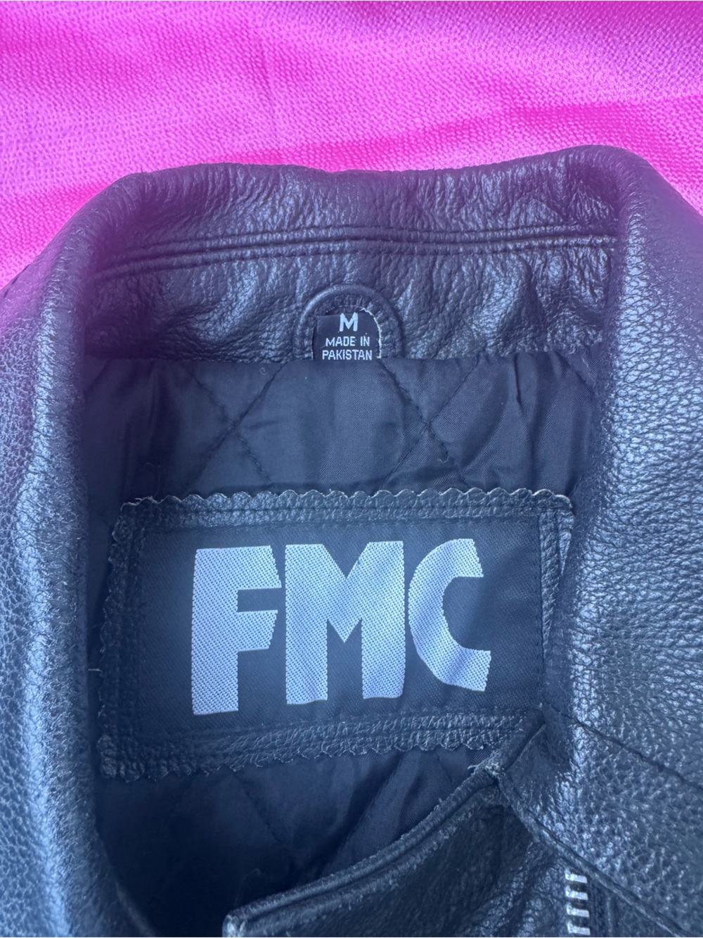 🖤FMC Black Fringe Leather Motorcycle Jacket🖤 - Picture 3 of 3